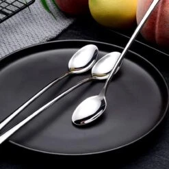 Trendfield Lange Lepels Voor Dessert, Latte Macchiato, Yoghurt Of Cocktail - Dessertlepels RVS - Zilver - 6 Stuks -Servies Serie Winkel 1200x1200 1305