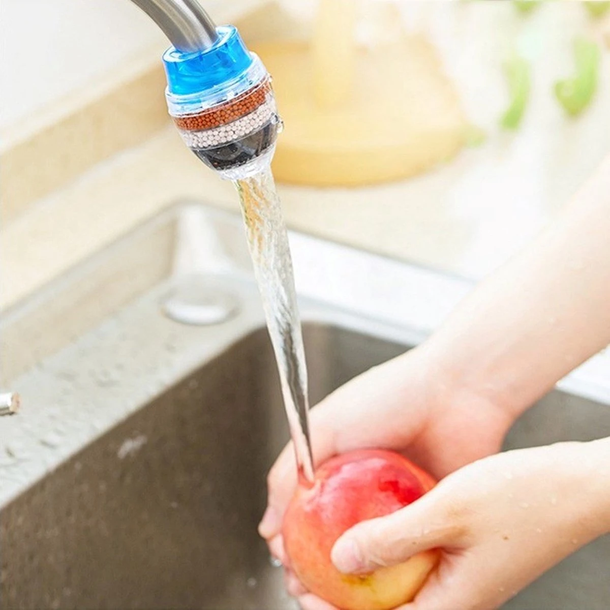 Waterfilter | Blauw | Kraanfilter | Waterzuiveraar | Waterfilter Voor Kraan | Keuken | Badkamer 1 Waterfilter | Blauw | Kraanfilter | Waterzuiveraar | Waterfilter Voor Kraan | Keuken | Badkamer