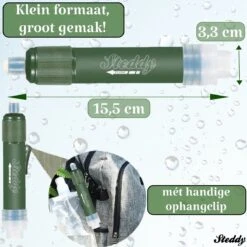 Waterfilter Steddy Pro - Survival Bushcraft Kit - Noodpakket - Waterzuivering - Water Filter Kraan - Outdoor -Servies Serie Winkel 1200x1200 188