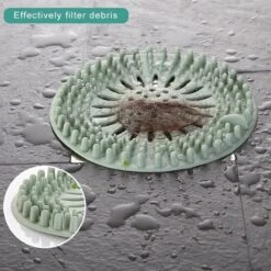 WiseGoods - Haarstopper - Haarvanger - Douche Zeef - Douche Filter - Haarfilter - Douche Afvoer - Siliconen - Blauw -Servies Serie Winkel 1200x1200 3