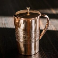 Puur Koperen Kan Bloempatroon - 1,5 Liter -Servies Serie Winkel 1200x1200 311