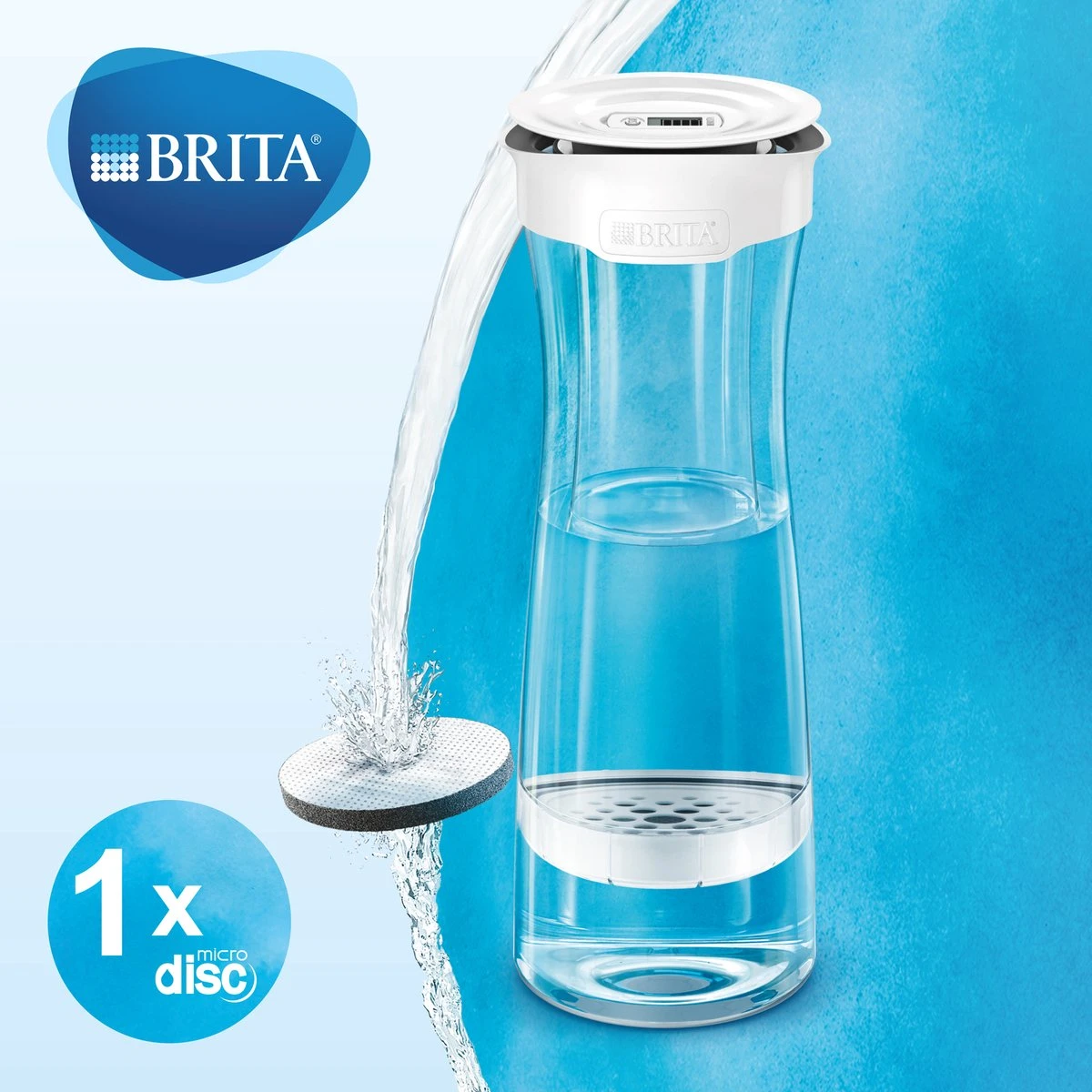 BRITA - Fill&Serve Waterfilterkaraf - 1,3L - Wit Grafiet - Inclusief 1 MicroDisc Waterfilter 10 BRITA - Fill&Serve Waterfilterkaraf - 1,3L - Wit Grafiet - Inclusief 1 MicroDisc Waterfilter - Afbeelding 10