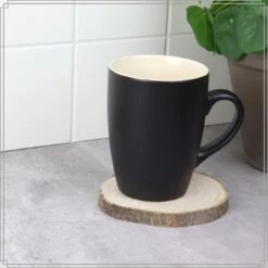 OTIX Koffiekopjes - Met Oor - Set Van 6 - Theekoppen - 340ml - Zwart - Keramiek -Servies Serie Winkel 1200x1200 386