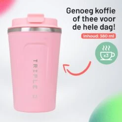 Triple J® Koffiebeker To Go - Thermosbeker - BPA & Lekvrij - 380ml - Roze 10 Triple J® Koffiebeker To Go - Thermosbeker - BPA & Lekvrij - 380ml - Roze -Servies Serie Winkel 1200x1200 457