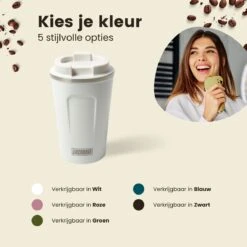 LaCardia Koffiebeker To Go Premium Wit – Thermosbeker – Theebeker – 380ML – Herbruikbaar -Servies Serie Winkel 1200x1200 492