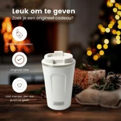 LaCardia Koffiebeker To Go Premium Wit – Thermosbeker – Theebeker – 380ML – Herbruikbaar -Servies Serie Winkel 1200x1200 494