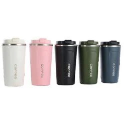 Koffiebeker To Go | Lekvrije Thermosbeker | Thermosfles | RVS Reisbeker | Dubbelwandige Travel Mug | 380 Ml | Zwart -Servies Serie Winkel 1200x1200 545