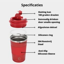 Castagnola Design RVS Koffiebeker To Go - Rood - 380ml - Thermosbeker - Theebeker 14 Castagnola Design RVS Koffiebeker To Go - Rood - 380ml - Thermosbeker - Theebeker -Servies Serie Winkel 1200x1200 554