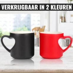 Malinsi Hart Mok - Hitte Kleur Veranderende Glazen - Zwart 330ml - Liefde Mokken - Koffie En Thee Beker - Theeglazen - Koffiebeker - Koffiemok - Hartjes Koffiekopjes - Cadeau Voor Man & Vrouw -Servies Serie Winkel 1200x1200 628