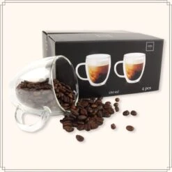 OTIX Dubbelwandige Koffieglazen - Koffiekopjes - 180 Ml - Set Van 4 - Transparant - Latte Macchiato Glazen 16 OTIX Dubbelwandige Koffieglazen - Koffiekopjes - 180 Ml - Set Van 4 - Transparant - Latte Macchiato Glazen -Servies Serie Winkel 1200x1200 684