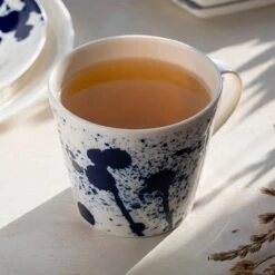 Royal Doulton Pacific - 6x Mok / Beker - Porselein - Wit / Blauw - 450 Ml - Set Van 6 Mokken -Servies Serie Winkel 1200x1200 690