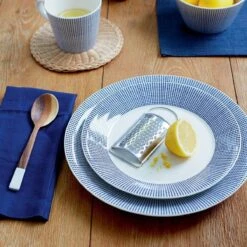 Royal Doulton Pacific - 6x Mok / Beker - Porselein - Wit / Blauw - 450 Ml - Set Van 6 Mokken -Servies Serie Winkel 1200x1200 691