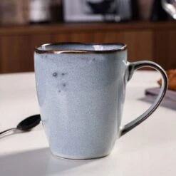 Koffiekopjes - Cappuccino Kop - Theemok - Koffiebeker - Blauw - 320ml - Set Van 6 -Servies Serie Winkel 1200x1200 704