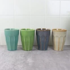 Orange85 Cappuccino Mokken - Latte Macchiato Glazen - 330 Ml - Hittebestendig - Set Van 4 - Porselein - Multicolor - Cappuccino Glazen - Cappuccino Kopjes -Servies Serie Winkel 1200x1200 717