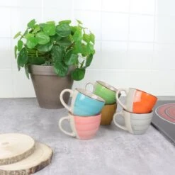 Orange85 Espresso Kopjes - Koffie - Set Van 6 - Meerdere Kleuren - 100 Ml - Aardewerk - Glazen - Met Oor - Koffiekopjes 8 Orange85 Espresso Kopjes - Koffie - Set Van 6 - Meerdere Kleuren - 100 Ml - Aardewerk - Glazen - Met Oor - Koffiekopjes -Servies Serie Winkel 1200x1200 751