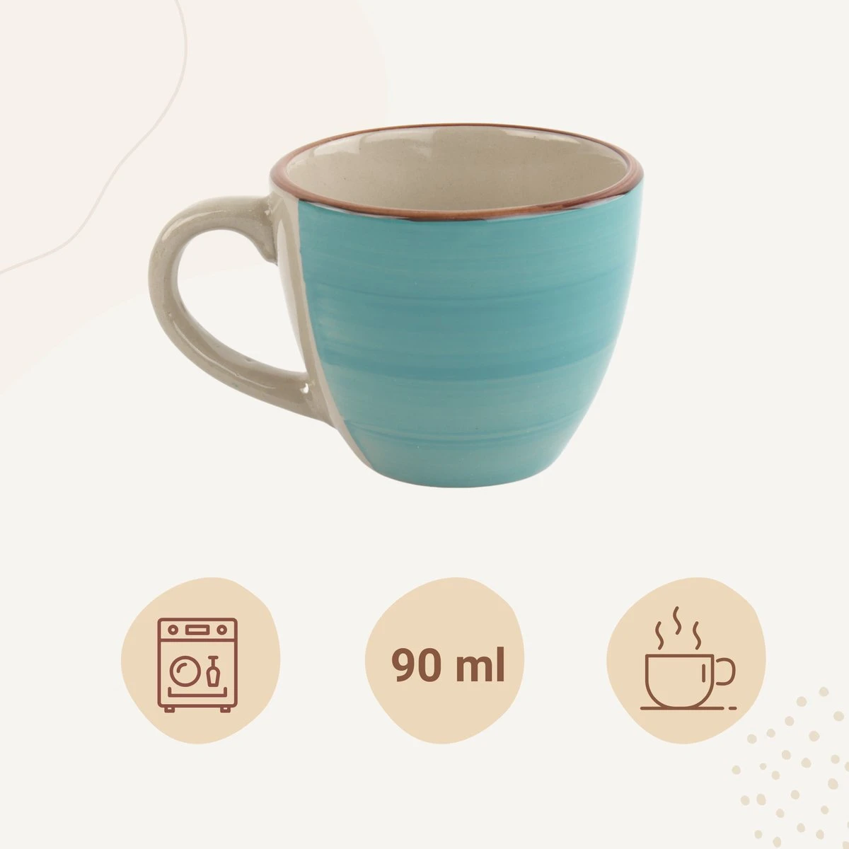 Orange85 Espresso Kopjes - Koffie - Set Van 6 - Meerdere Kleuren - 100 Ml - Aardewerk - Glazen - Met Oor - Koffiekopjes 4 Orange85 Espresso Kopjes - Koffie - Set Van 6 - Meerdere Kleuren - 100 Ml - Aardewerk - Glazen - Met Oor - Koffiekopjes - Afbeelding 4