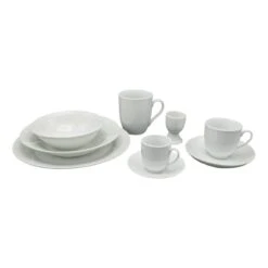 4goodz Porseleinen Servies 6 Persoons 50-delig - Startset - Wit -Servies Serie Winkel 1200x1200 840