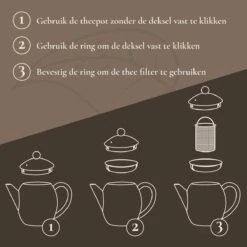 T&C Theepot Met Filter En Dubbelwandig - 1,2L - Matte Grijs -Servies Serie Winkel 1200x1200 896