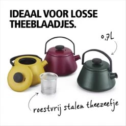 BRABANTIA T-TIME Donkergroene Theepot - Gietijzer - 0,7 L - Inclusief Zeefje -Servies Serie Winkel 1200x1200 910