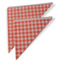 Papieren Frietzak XL - Rood Ruitje - Puntzak - Frietzakjes - Patatzak - 50 Stuks -Servies Serie Winkel 1200x1200 983