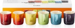 Le Creuset Espresso Kopjes Rainbow 100 Ml - 6 Stuks -Servies Serie Winkel 1200x449