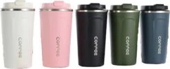 Koffiebeker To Go | Lekvrije Thermosbeker | Thermosfles | RVS Reisbeker | Dubbelwandige Travel Mug | 380 Ml | Blauw -Servies Serie Winkel 1200x492