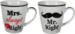 Out Of The Blue Mr. & Mrs. Right Bekers - Beker - 2 Stuks -Servies Serie Winkel 1200x551 1