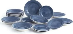 18-delige Serviesset Van Oxford (blauw)