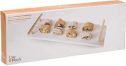 Cosy&Trendy Marmeren Dienblad Met Gouden Handvaten - 40 X 14 Cm -Servies Serie Winkel 1200x632