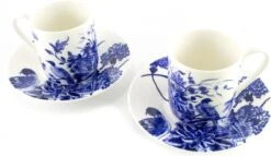 Espresso Set, Delfts Blauwe Vogels, Rijksmuseum -Servies Serie Winkel 1200x696