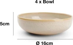 Salt&Pepper Tabo Beige - Serviesset - 4 Persoons - 12 Delig - Crème/Beige -Servies Serie Winkel 1200x750