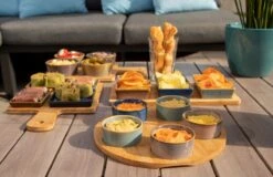 Cosy & Trendy Serveerplank Bamboe Dia 25 Cm Met 5x Luxe Hapjes/saus/tapas Schaaltjes -Servies Serie Winkel 1200x778 1