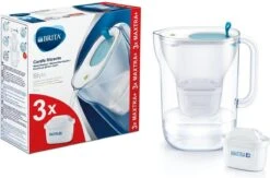 BRITA - Waterfilterkan Style Cool - Blauw - 2,4L + 3 MAXTRA+ Waterfilterpatronen -Servies Serie Winkel 1200x790