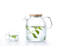 S091 Glazen Theepot Met Bamboedeksel - 1600 Ml - Samadoyo -Servies Serie Winkel 1200x799 24