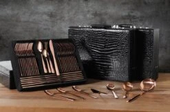 Swiss Pro+ Bestekset In Koffer-72 Delig-12 Persoons-Zwitsers Kwaliteit-Complete Set-100% Roestvrijstaal-Rose Gold 24k-Rose Goud 24K -Servies Serie Winkel 1200x799 45