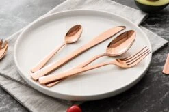 Swiss Pro+ Bestekset In Koffer-72 Delig-12 Persoons-Zwitsers Kwaliteit-Complete Set-100% Roestvrijstaal-Rose Gold 24k-Rose Goud 24K -Servies Serie Winkel 1200x799 47