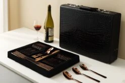 Swiss Pro+ Bestekset In Koffer-72 Delig-12 Persoons-Zwitsers Kwaliteit-Complete Set-100% Roestvrijstaal-Rose Gold 24k-Rose Goud 24K -Servies Serie Winkel 1200x799 48