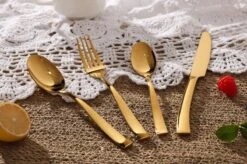 Bestekset - Bestek Goud -24 Delig-Zwitsers Kwaliteit-Complete Set-100% Roestvrijstaal-Gold 24k-Goud 24K -Servies Serie Winkel 1200x799 53