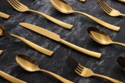 Bestekset - Bestek Goud -24 Delig-Zwitsers Kwaliteit-Complete Set-100% Roestvrijstaal-Gold 24k-Goud 24K -Servies Serie Winkel 1200x799 54