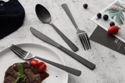 Swiss Pro+ Bestekset In Koffer-72 Delig-12 Persoons-Zwitsers Kwaliteit-Complete Set-100% Roestvrijstaal- Zwart -Servies Serie Winkel 1200x799 80