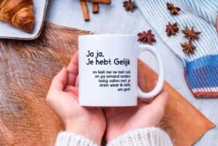 Grappige Mok Met Tekst: Jaja Je Hebt Gelijk | Grappige Cadeaus | Koffiemok | Koffiebeker | Theemok | Theebeker 9 Grappige Mok Met Tekst: Jaja Je Hebt Gelijk | Grappige Cadeaus | Koffiemok | Koffiebeker | Theemok | Theebeker -Servies Serie Winkel 1200x800 52
