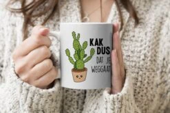 Mok - Koffiemok - Spreuken - Quote - 'Kak Dus Dat Je Weggaat' - Baan - Mokken - 350 ML - Beker - Koffiemokken - Theemok - Mok Met Tekst -Servies Serie Winkel 1200x800 57