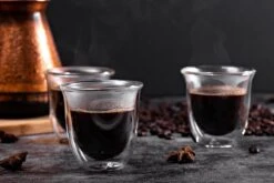 Dubbelwandige ESPRESSO Glazen Van Borosilicaat - Warme En Koude Dranken Kopjes - 70 ML - Set Van 6 -Servies Serie Winkel 1200x800 70