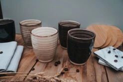 Koffiekopjes - Industrieel Grijs - Koffiebeker - Unieke Kleuren - Set Van 12 Kopjes (ook Los Verkrijgbaar) - 160ML En 340ML - Porselein - Hip En Trendy -Servies Serie Winkel 1200x800 76