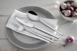 Sola Bestekset Montreux - Modern - 12 Persoons - 100 Delig - Zilverwit Edelstaal 18/10 - RVS - Zilver -Servies Serie Winkel 1200x801 20