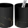 Magische Mok - Foto Op Warmte Mokken - Koffiemok - Marmer - Zwart - Goud - Luxe - Magic Mok - Beker - 350 ML - Theemok