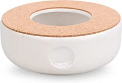 ConBlom Keramische Theepot, Warmer, Theewarmer, Koffiewarmer, Stoofje, Met Kurk-stoofje, Theepot Basis, Theefornuis, Melkwarmer Voor Thuis, Café, Theemelk (zonder Kaars En Theepot) -Servies Serie Winkel 1200x814 7