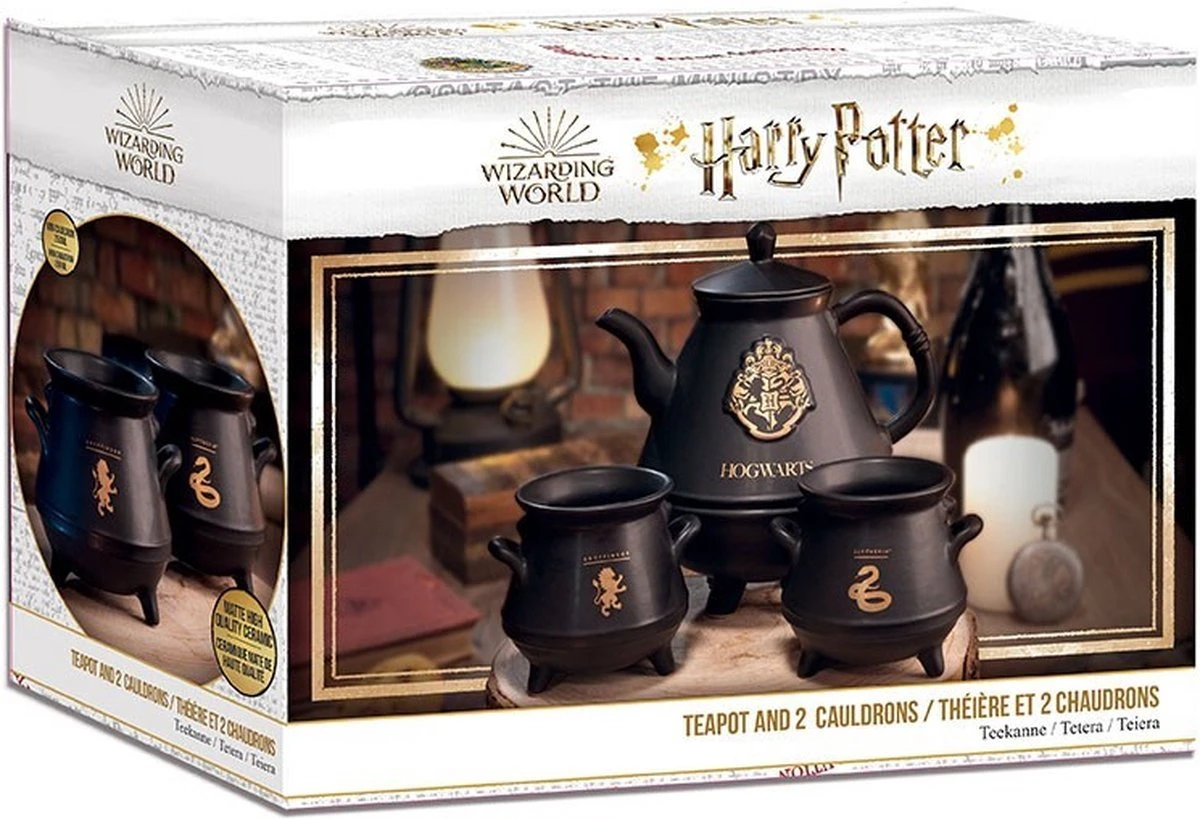 Harry Potter "Hogwarts" Theepot Set Met 2 Ketels 2 Harry Potter "Hogwarts" Theepot Set Met 2 Ketels - Afbeelding 2