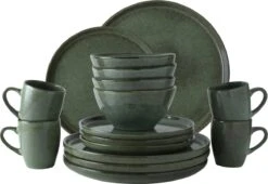 Dutch Rose Serenity - Dutch Rose Set 16 Delig Servies Groen