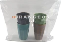 Orange85 Cappuccino Mokken - Latte Macchiato Glazen - 330 Ml - Hittebestendig - Set Van 4 - Porselein - Multicolor - Cappuccino Glazen - Cappuccino Kopjes -Servies Serie Winkel 1200x828 2
